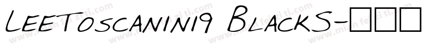 LeeToscanini9 BlackS字体转换